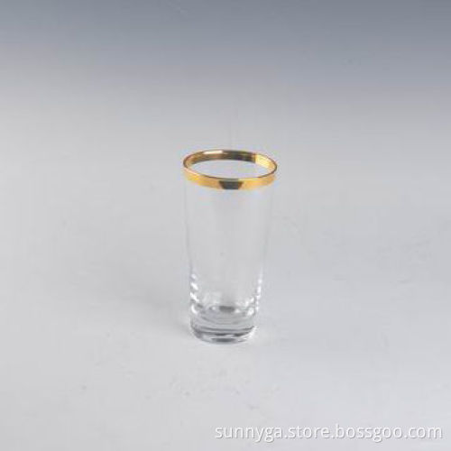 Whisky Glass with Gold-plated Mouth